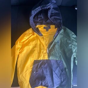 Color block windbreaker